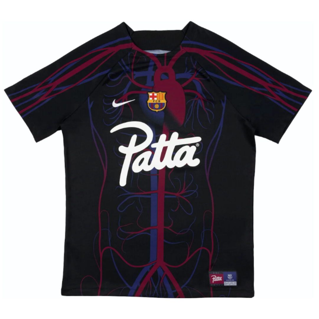 PATTA - Barcelona Jersey Script Logo "Black" - THE GAME